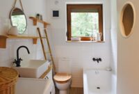 How to decorate a small bathroom window