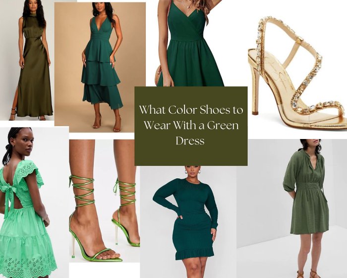 Best color shoes with green dress