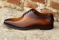 Mens cognac brown dress shoes