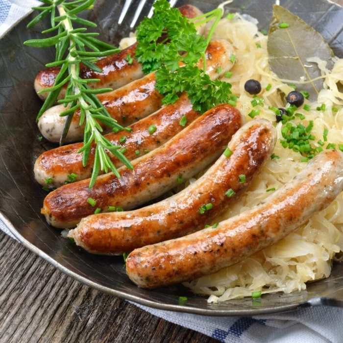 How to cook german style bratwurst