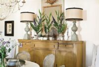 How to decorate a buffet in dining room