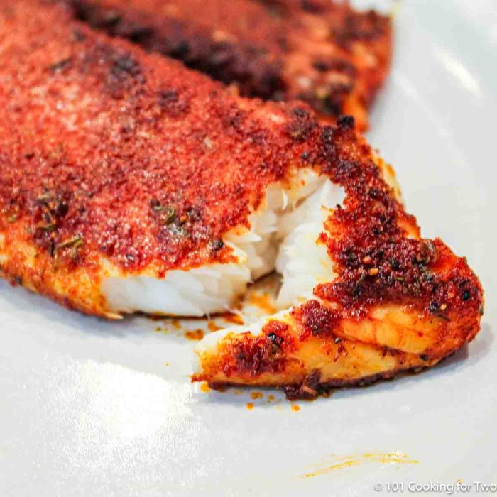 Tilapia blackened baked 101cookingfortwo grilled talapia