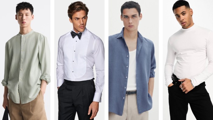 Types of dress shirts for men