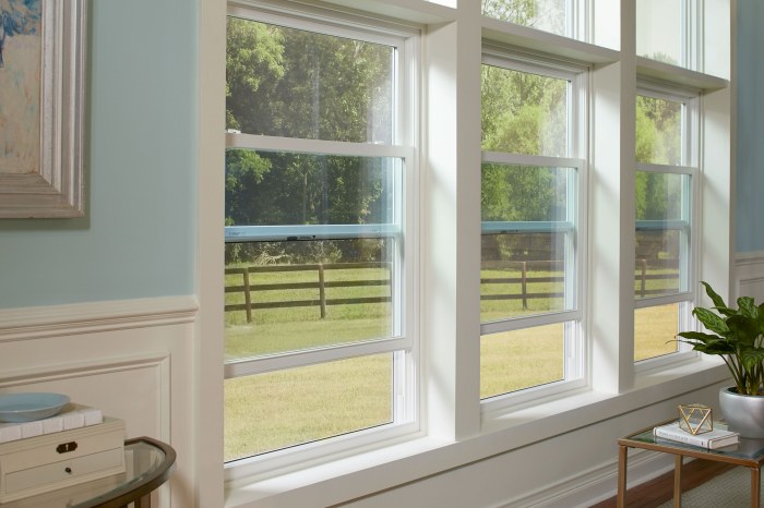 How to decorate double high windows