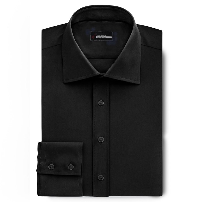 Black dress shirts for men