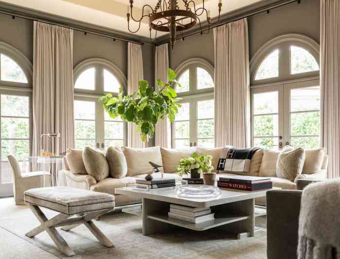 How to decorate double high windows