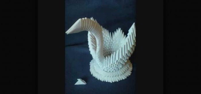 How to make paper swan for room decoration