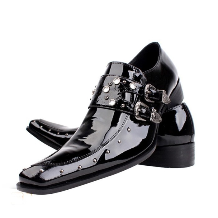 Patent leather dress shoes mens